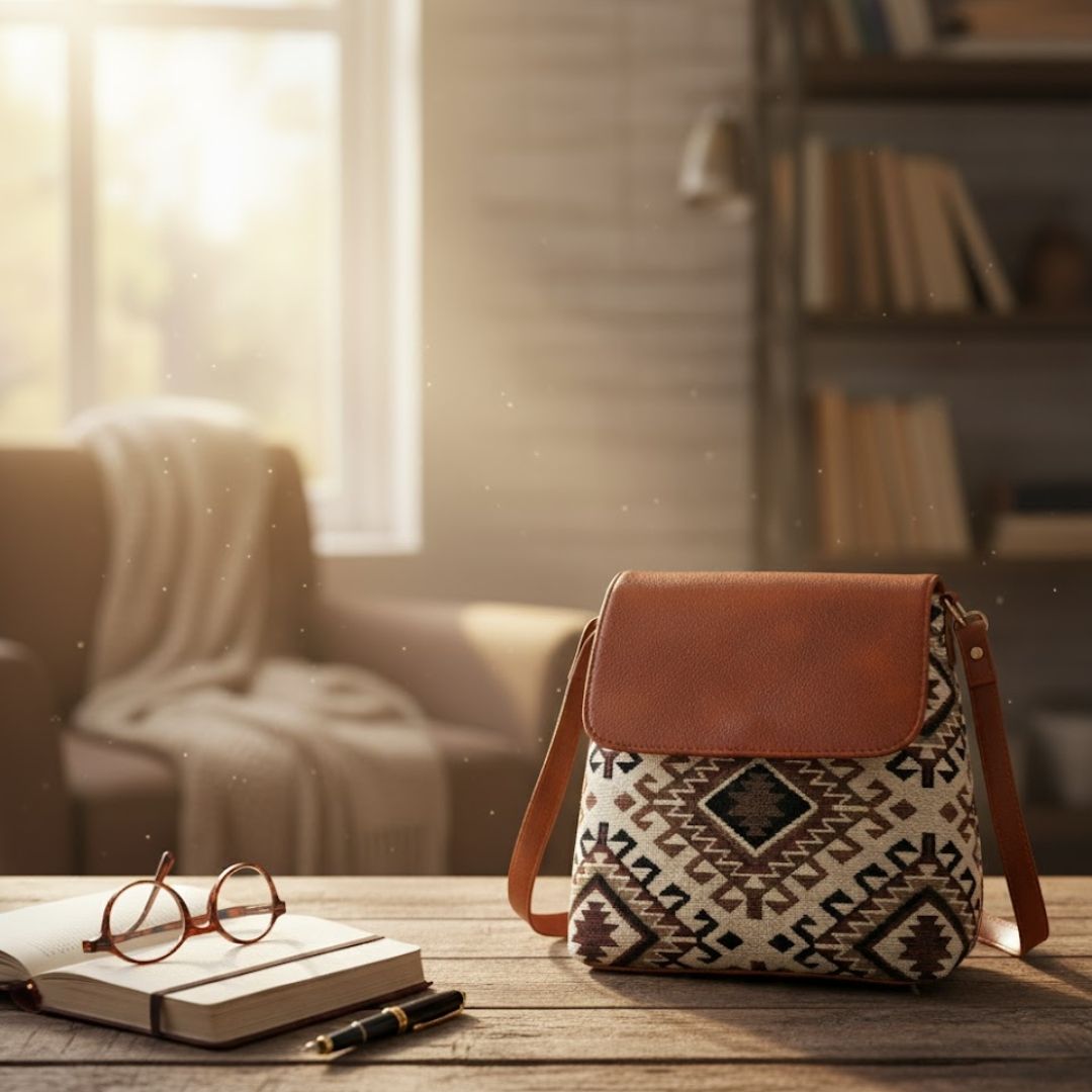 Stylish Leather Flap Sling Bag for Everyday Use 147